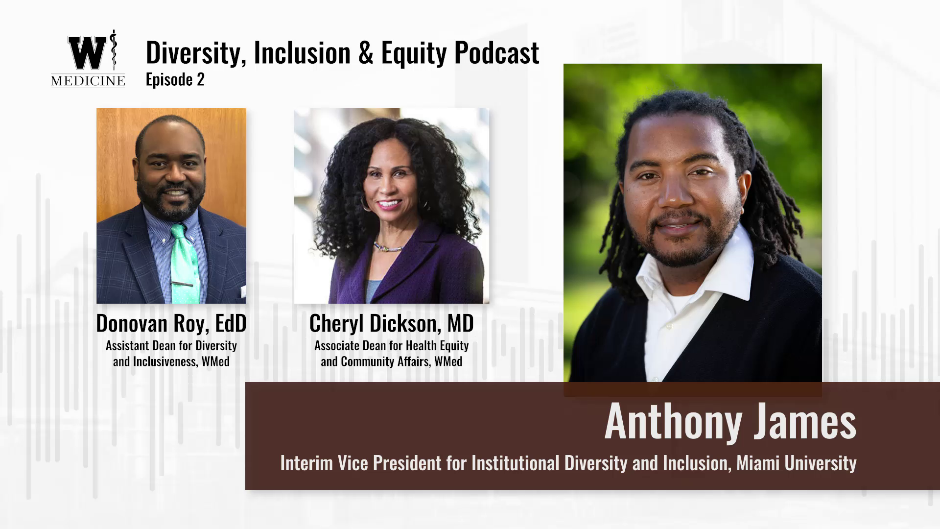 WMed Diversity, Equity, and Inclusiveness Podcast: Perspectives on Diversity, Equity & Inclusiveness Banner